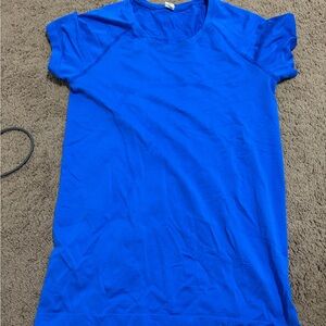 lululemon athletica Vibrant Blue Short Sleeve Tee